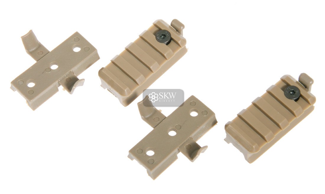 EMERSON FAST HELMET PLASTIC TAN MOUNT SET