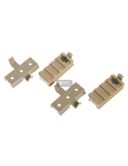 EMERSON FAST HELMET PLASTIC TAN MOUNT SET