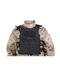 DELTA TACTICS BLACK V18 PLATE CARRIER + 2 PLASTIC DUMMY...