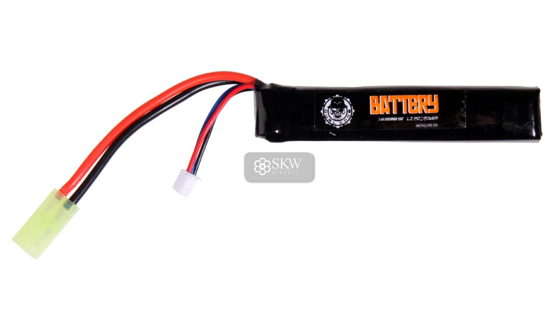BATERIA LIPO 7.4V 800MAH 15C DUEL CODE