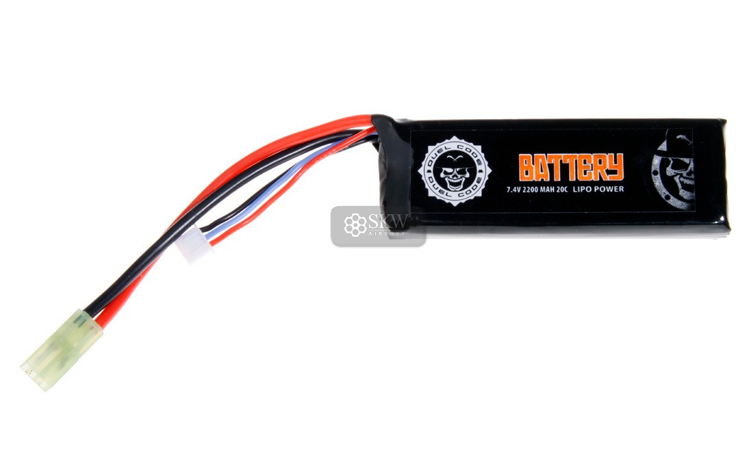 DUEL CODE LIPO 7.4V 2200 MAH 20C BATTERY