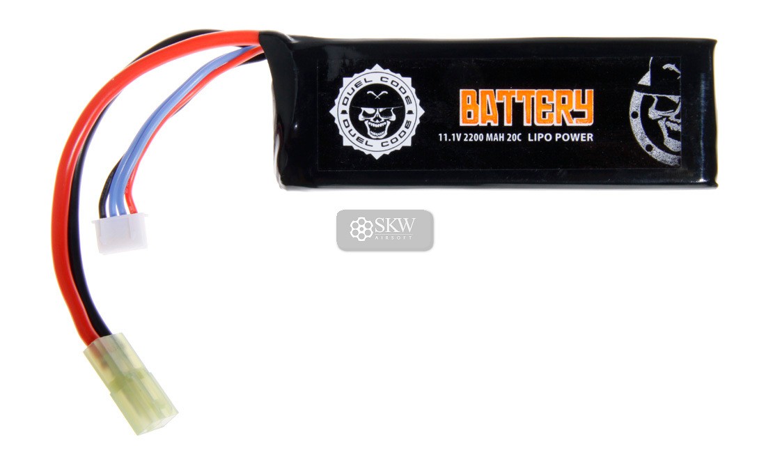 BATERIA LIPO 11.1V 2200 MAH 20C DUEL CODE