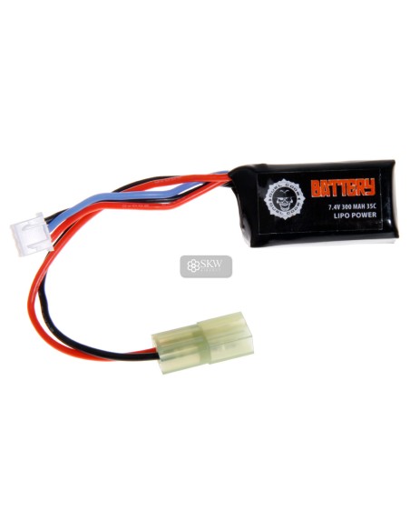 BATERIA LIPO 7.4V 300 MAH 35C DUEL CODE