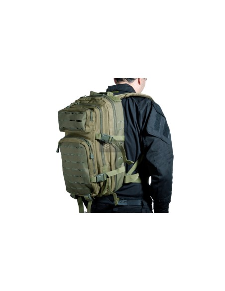 MOCHILA COMBATE COMPACT CORTE LASER WOODLAND DELTA TACTICS