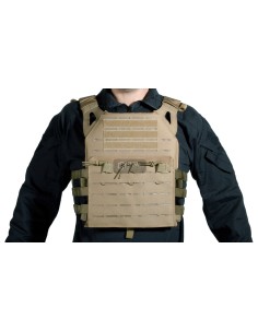 CHALECO PLATE CARRIER CORTE LASER TAN V18 + 2 PLACAS DE...
