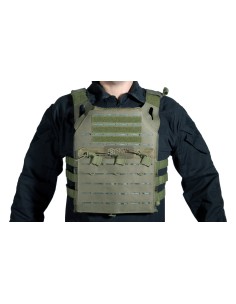 DELTA TACTICS LASER CUT OD V18 PLATE CARRIER + 2 PLASTIC...