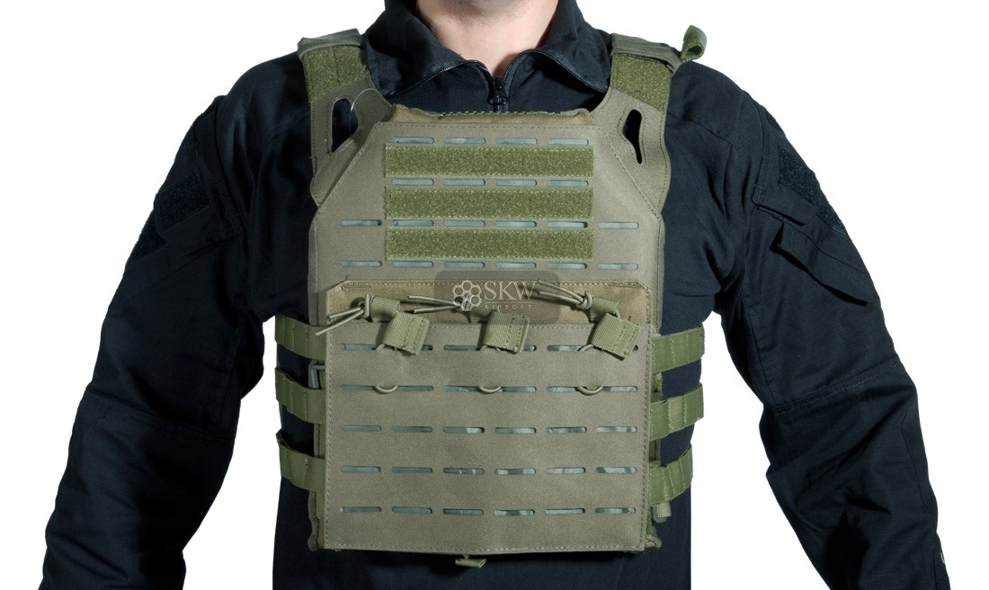 CHALECO PLATE CARRIER CORTE LASER OD V18 + 2...