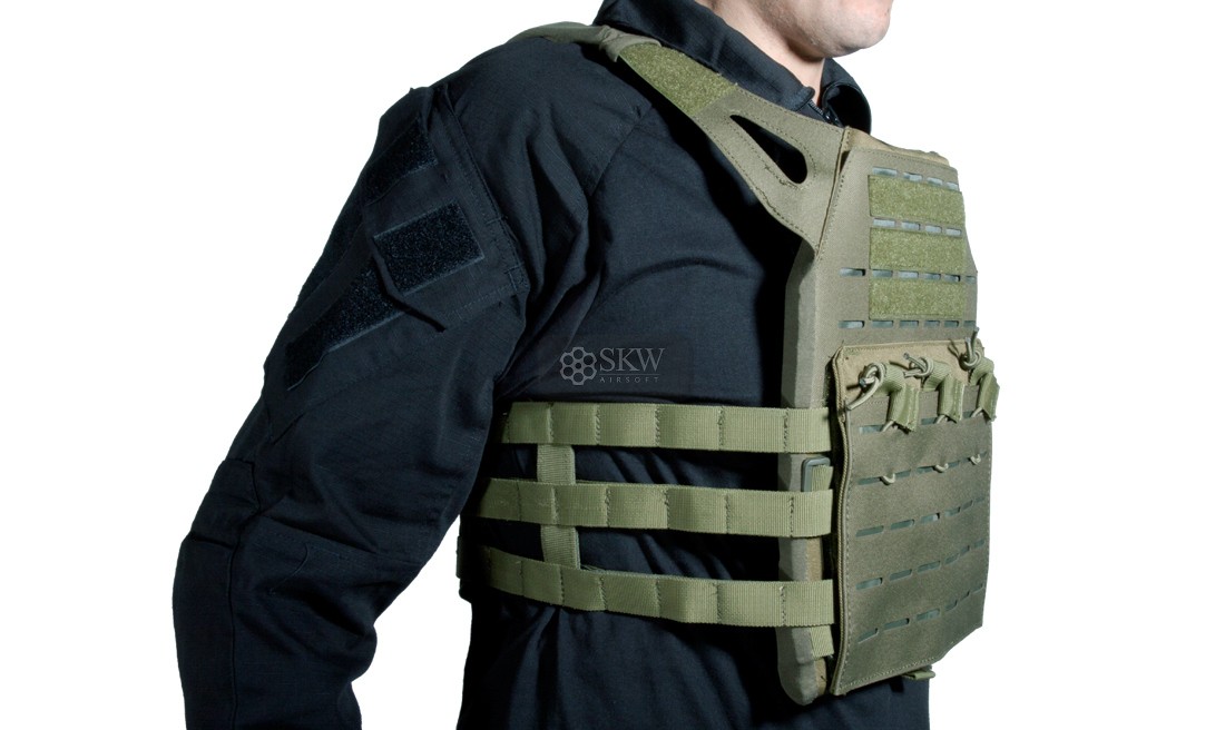 CHALECO PLATE CARRIER CORTE LASER OD V18 + 2...