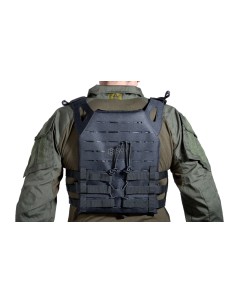 GILET PLATE CARRIER COUPE AU LASER NOIR DELTA TACTICS V18... 2