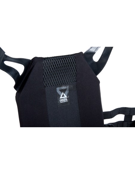 CHALECO PLATE CARRIER CORTE LASER NEGRO V18 + 2 PLACAS DE PROTECCION DUMMY