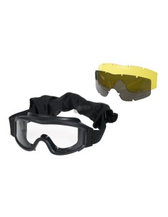 LUNETTES DE PROTECTION ANTI BUEE NOIRES 3 VERRES DELTA...