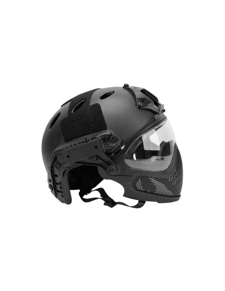 CASCO TIPO FAST Y MASCARA NEGRO DELTA TACTICS