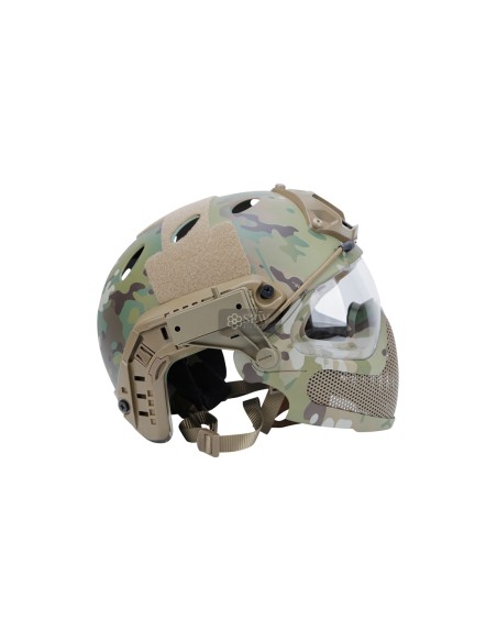 CASCO TIPO FAST Y MASCARA MTC DELTA TACTICS
