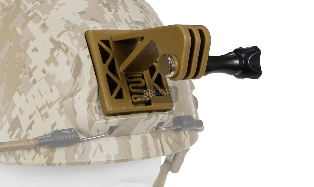 ACTION CAMERA MOUNT TAN FOR HELMET DELTA TACTICS