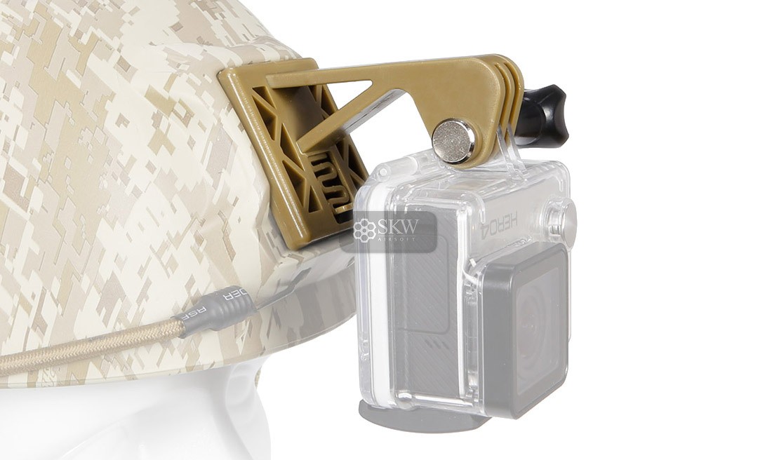 ACTION CAMERA MOUNT TAN FOR HELMET DELTA TACTICS