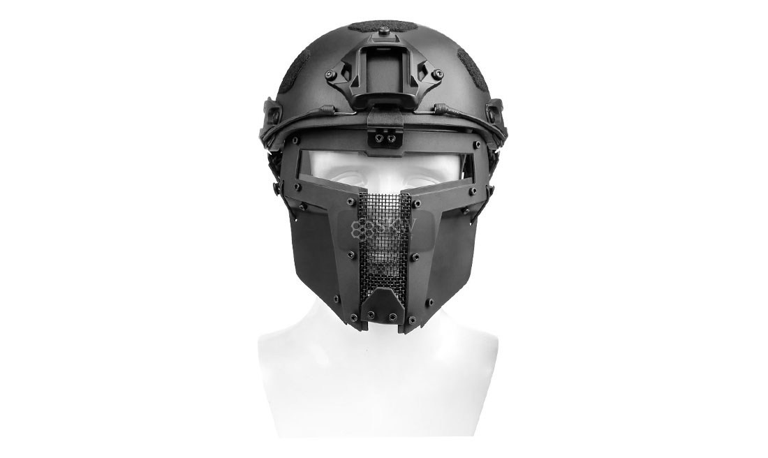 MASQUE COMPLET POUR CASQUE NOIR DELTA TACTICS