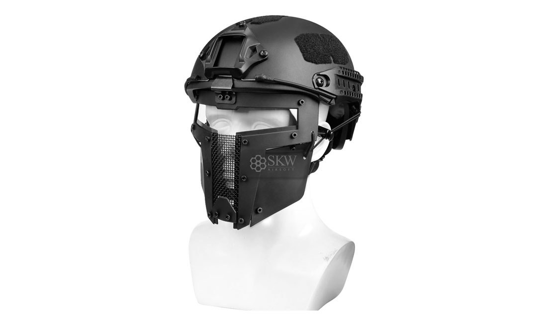 MASQUE COMPLET POUR CASQUE NOIR DELTA TACTICS