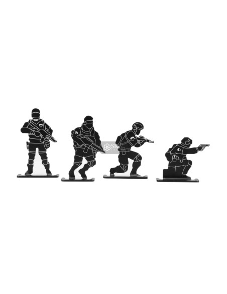DIANAS METÁLICAS SOLDADO PACK 4 UNIDADES DELTA TACTICS