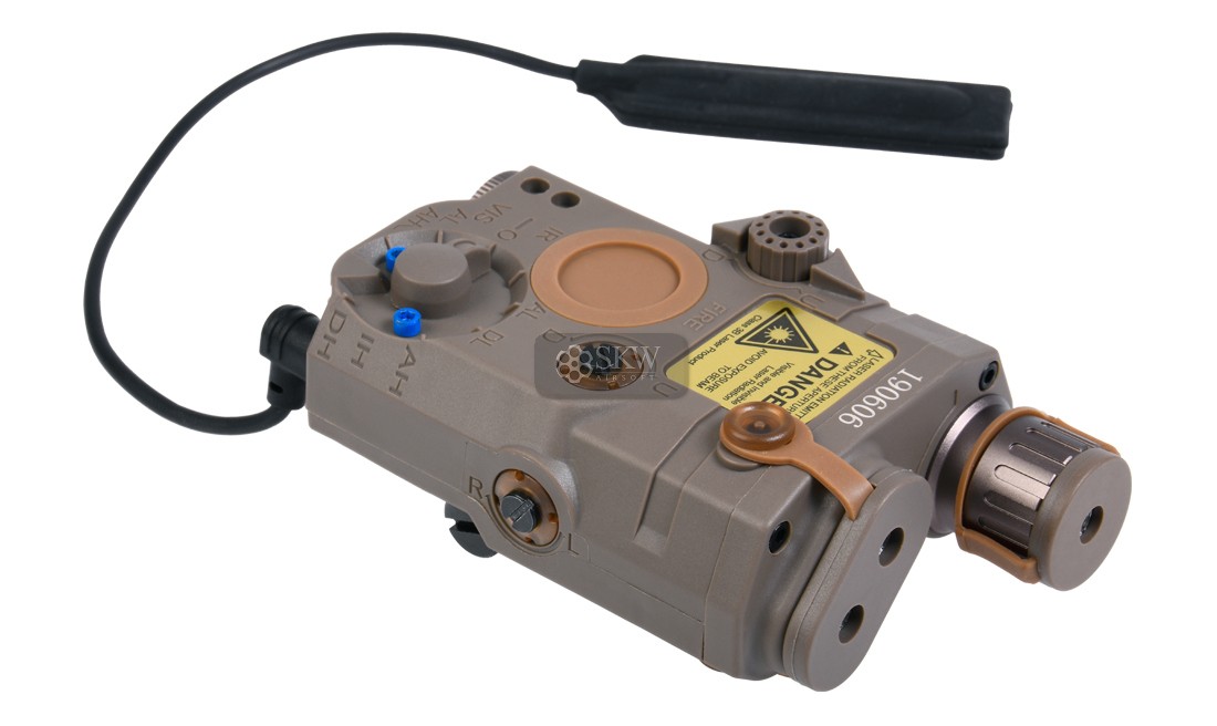 AMPEQ CON LASER ROJO Y LINTERNA 175 LUMENS TAN...