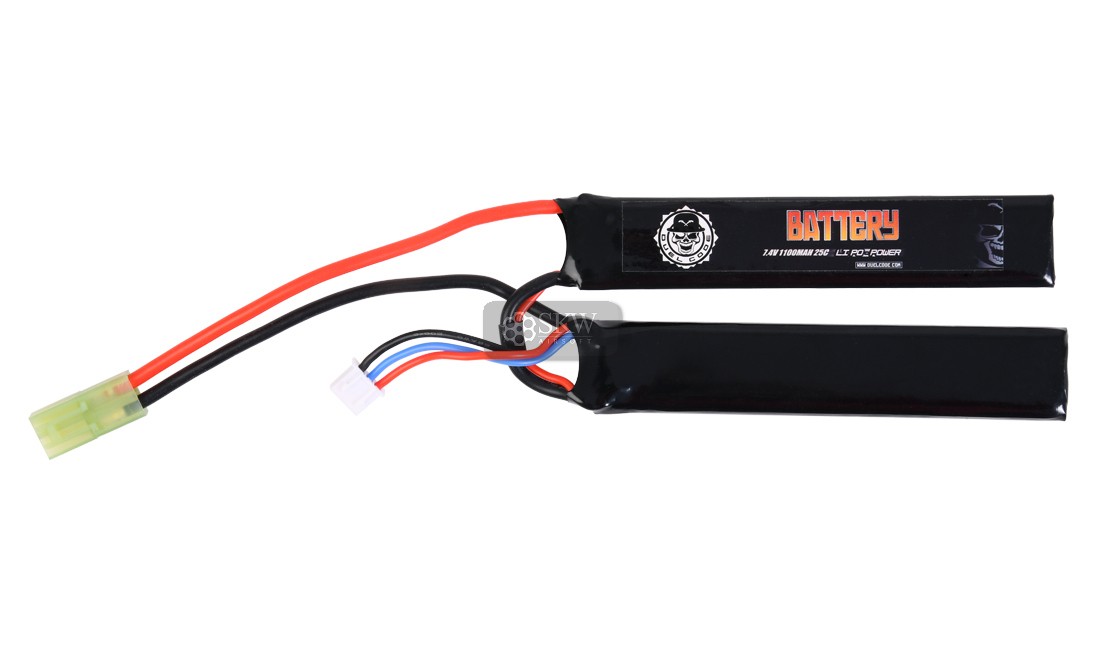 BATERIA LIPO 7.4V 1100MAH 25C (2PC) DUEL CODE