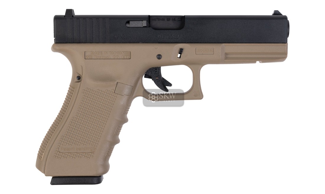 MK1 GEN4 NEGRA/TAN PISTOLA GBB WE-G001B-TAN WE