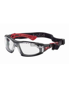 LUNETTES BOLLE RUSH+ PC TRANSPARENTES ROUGE 2