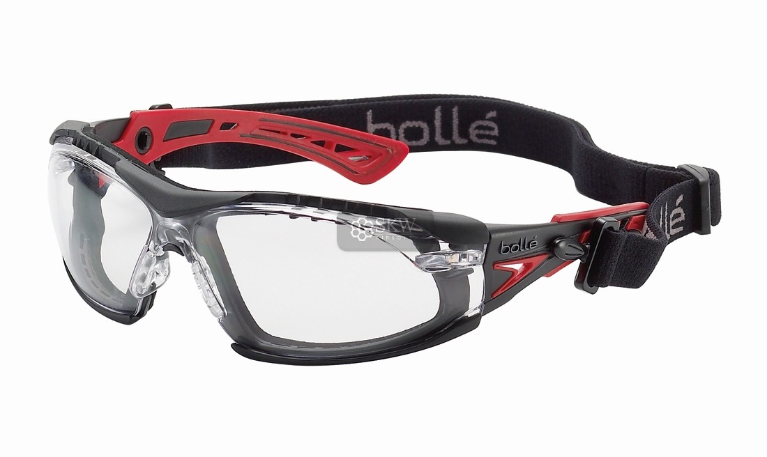 BOLLE RUSH+ PC TRANSPARENT RED