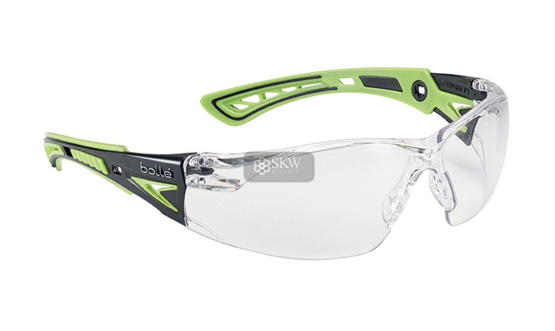 LUNETTES BOLLE RUSH+ PC TRANSPARENTES VERT
