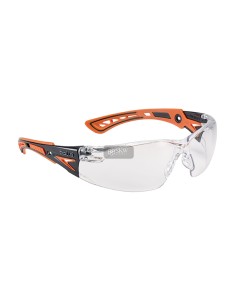 GAFAS BOLLE RUSH+ PC TRANSPARENTE NARANJA