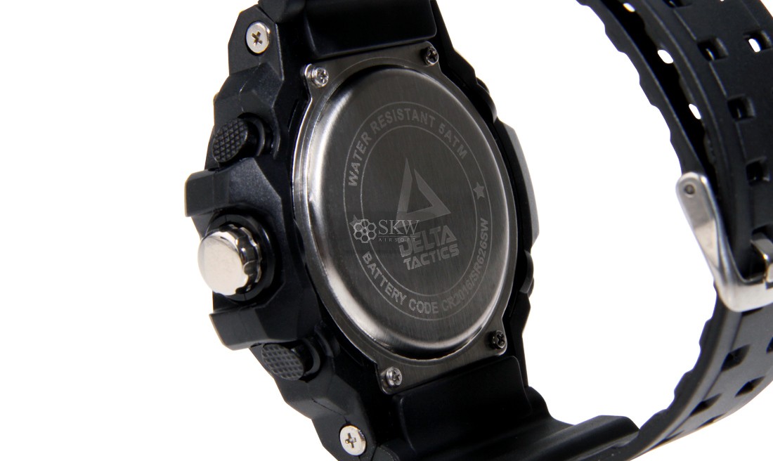 MONTRE TACTIQUE ANALOGIQUE ET DIGITALE NOIRE...