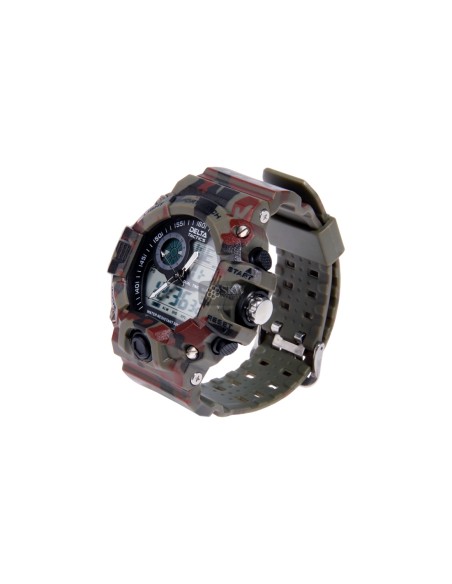 RELOJ TACTICO ANALOGICO Y DIGITAL CAMUFLAJE DELTA TACTICS