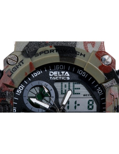 RELOJ TACTICO ANALOGICO Y DIGITAL CAMUFLAJE DELTA TACTICS