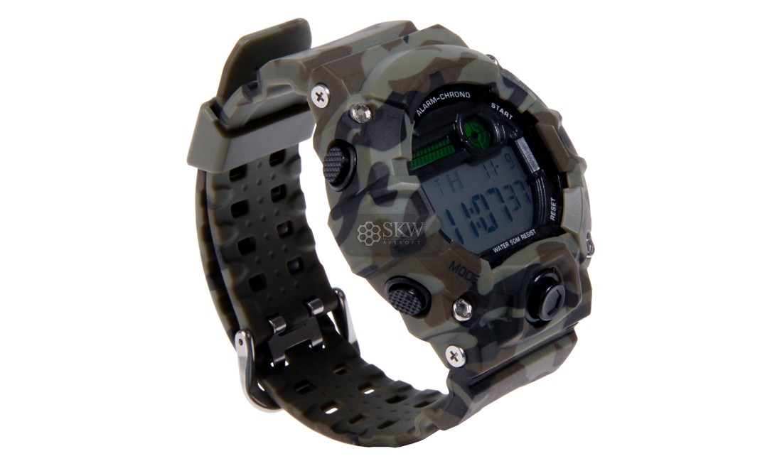 RELOJ TACTICO DIGITAL CAMUFLAJE DELTA TACTICS