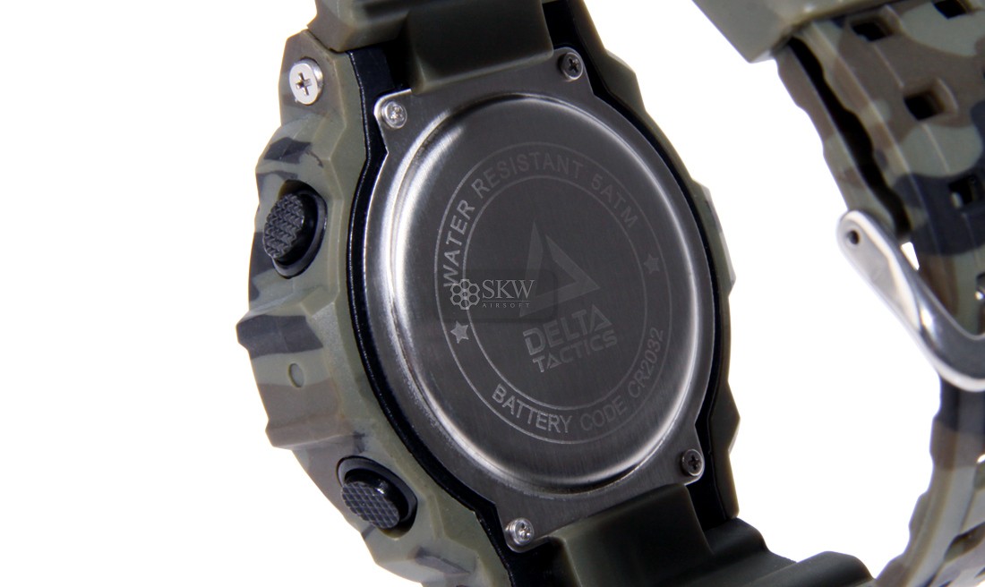 RELOJ TACTICO DIGITAL CAMUFLAJE DELTA TACTICS