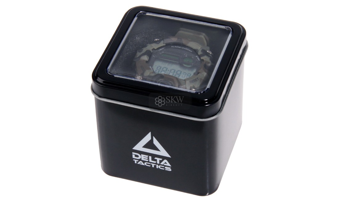 RELOJ TACTICO DIGITAL CAMUFLAJE DELTA TACTICS