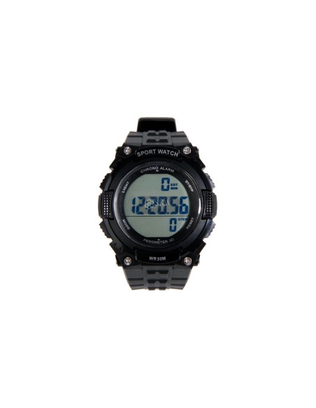 RELOJ TACTICO CON PODOMETRO NEGRO DELTA TACTICS