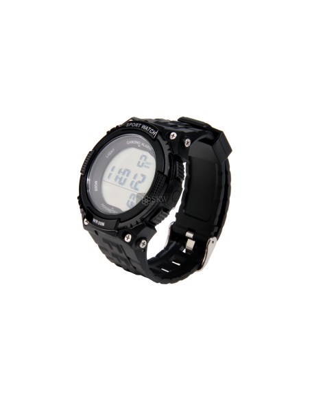 RELOJ TACTICO CON PODOMETRO NEGRO DELTA TACTICS