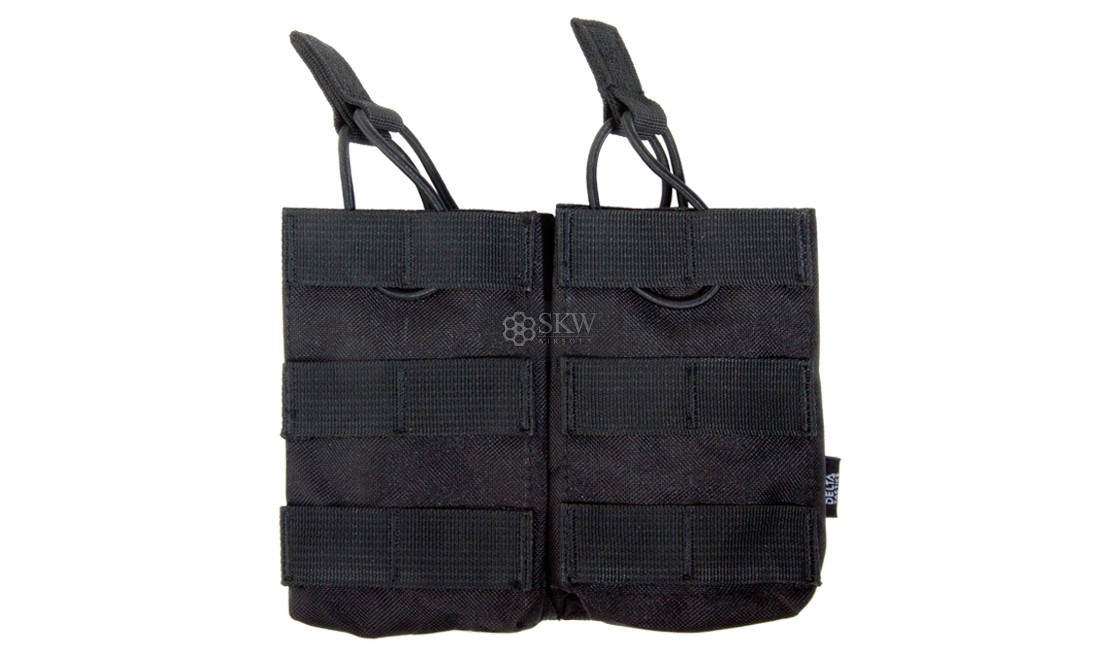 PORTACARGADOR DOBLE 36/AK/M14/SR25 NEGRO DELTA...