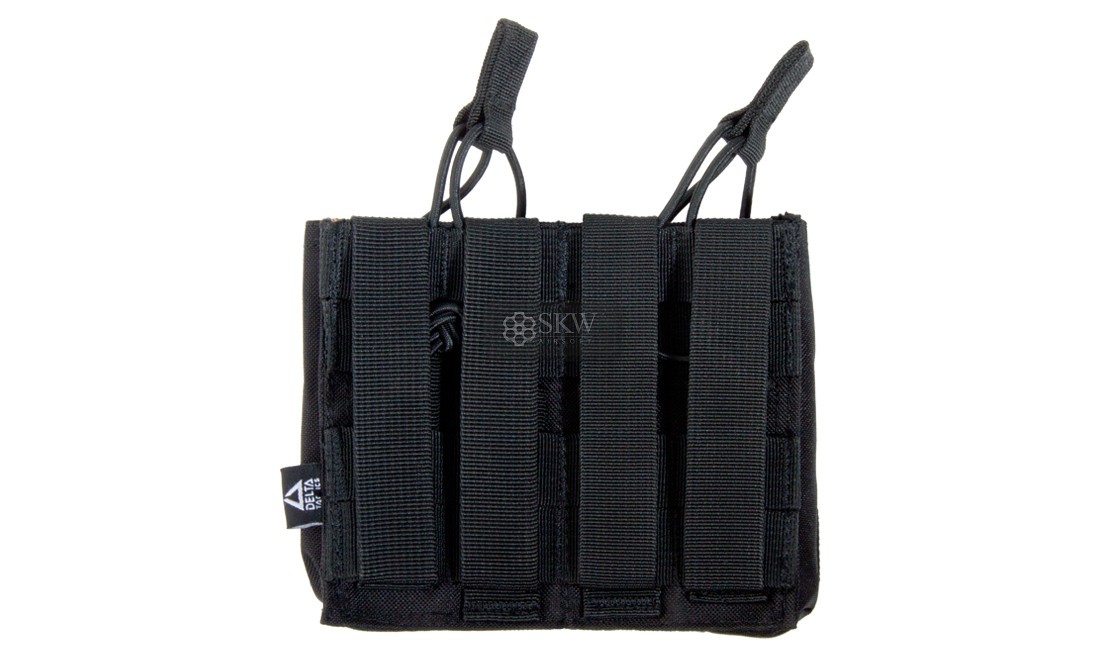 PORTACARGADOR DOBLE 36/AK/M14/SR25 NEGRO DELTA...