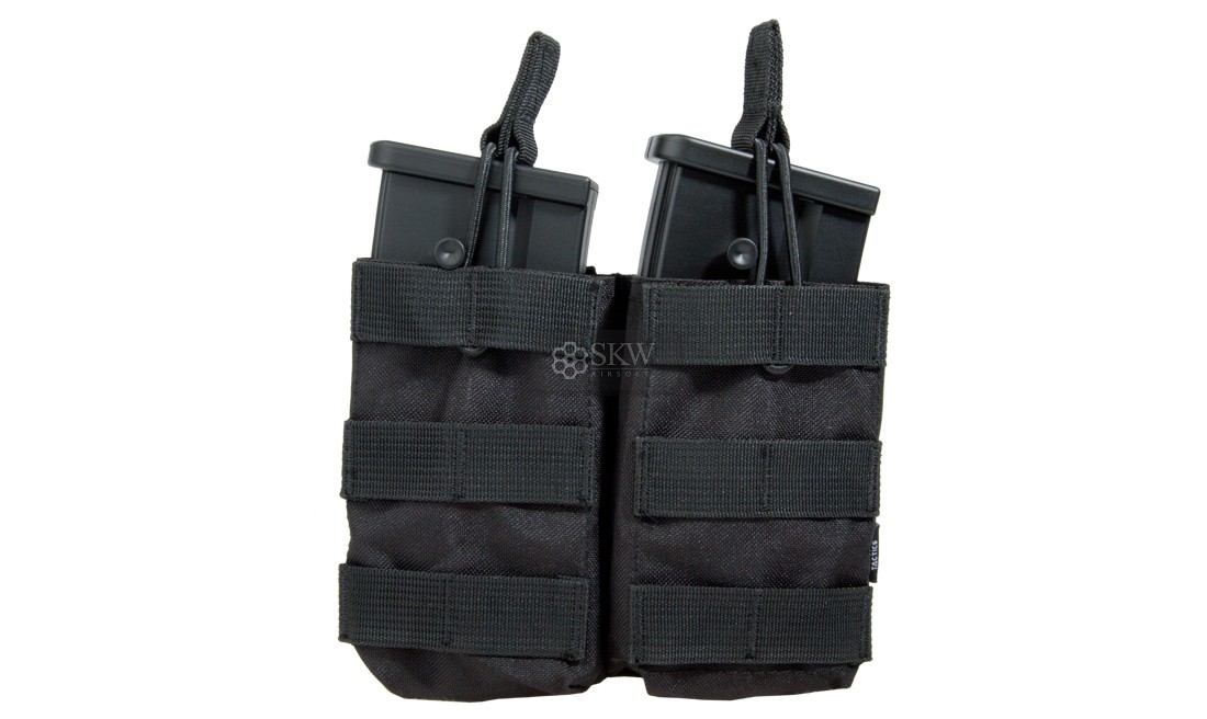PORTACARGADOR DOBLE 36/AK/M14/SR25 NEGRO DELTA...