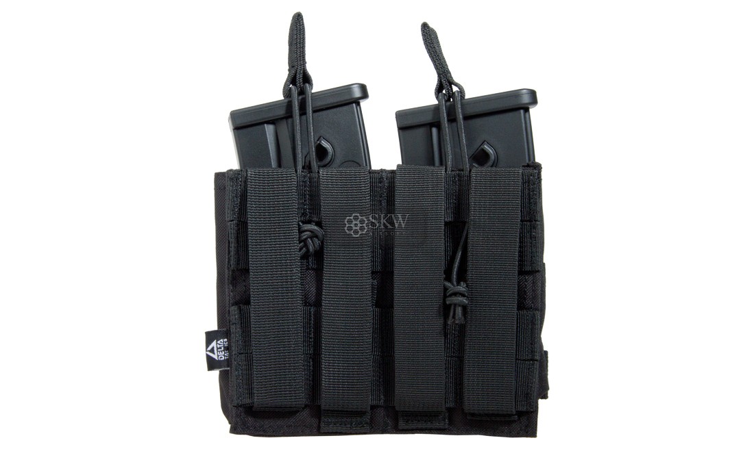 PORTACARGADOR DOBLE 36/AK/M14/SR25 NEGRO DELTA...