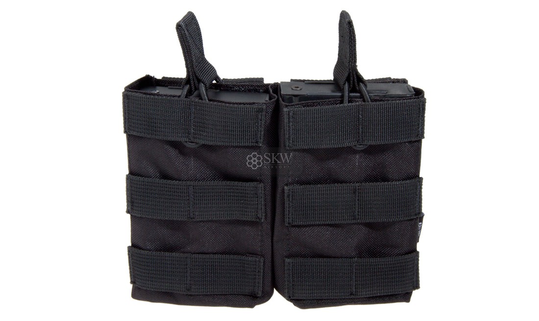 PORTACARGADOR DOBLE 36/AK/M14/SR25 NEGRO DELTA...