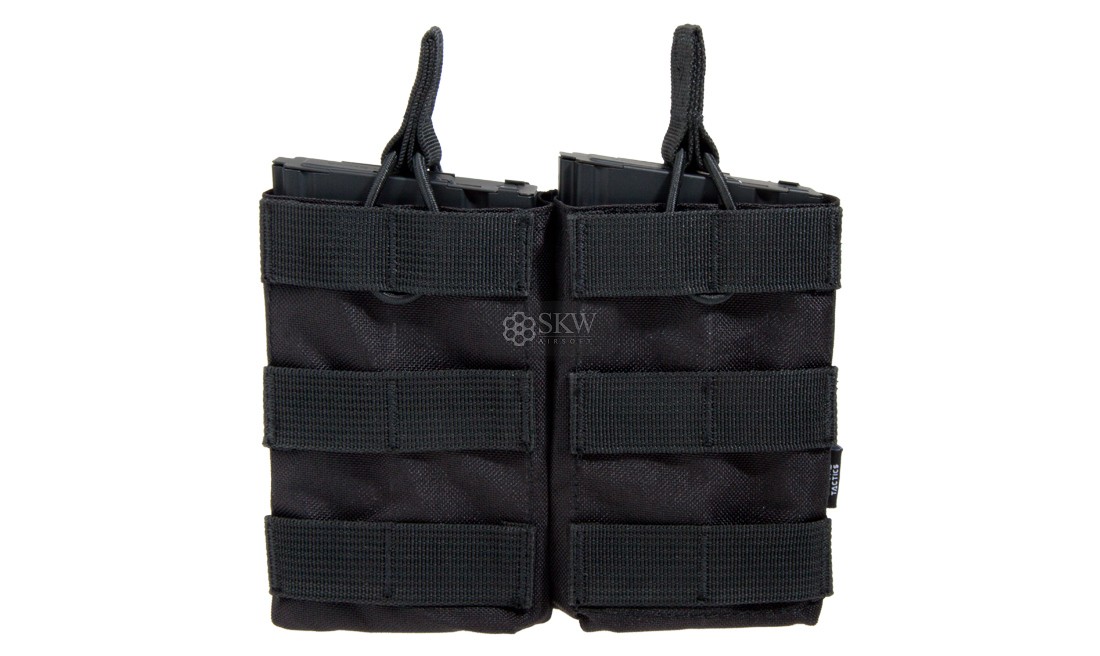 PORTACARGADOR DOBLE 36/AK/M14/SR25 NEGRO DELTA...