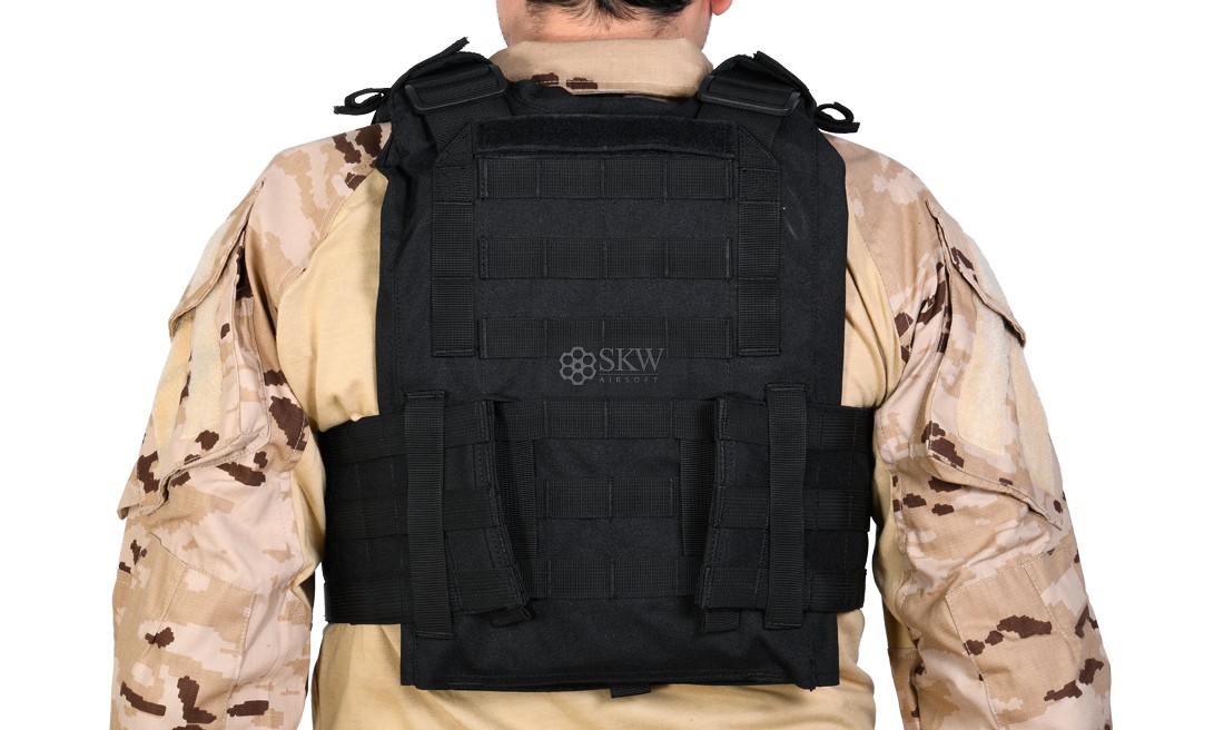 DELTA TACTICS PLATE CARRIER TASK BLACK