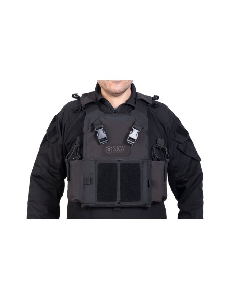 PLATE CARRIER FORCE MK2 BLACK DELTA TACTICS