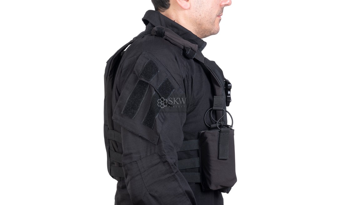 PLATE CARRIER FORCE MK2 BLACK DELTA TACTICS