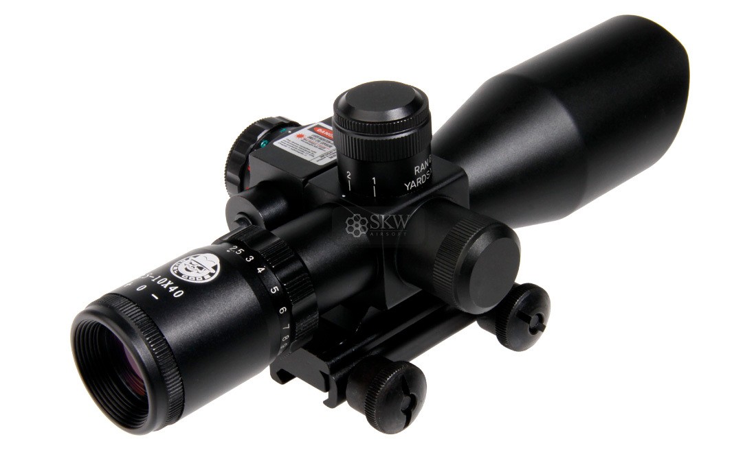 VISOR OG 2.5-10X40E & LASER ROJO DUEL CODE