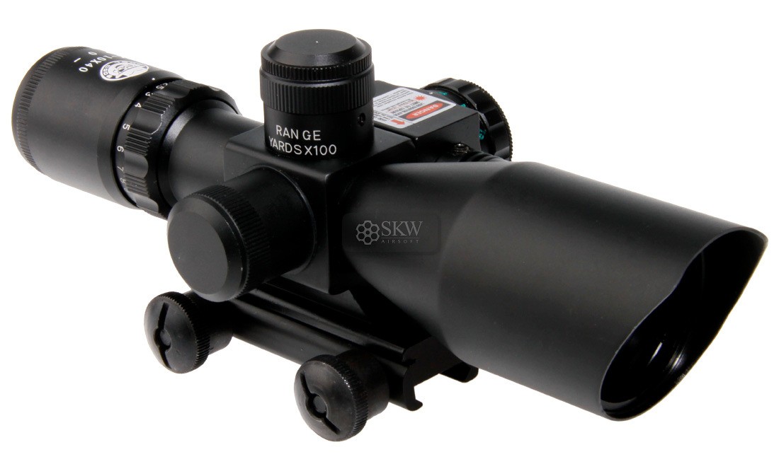 VISOR OG 2.5-10X40E & LASER ROJO DUEL CODE