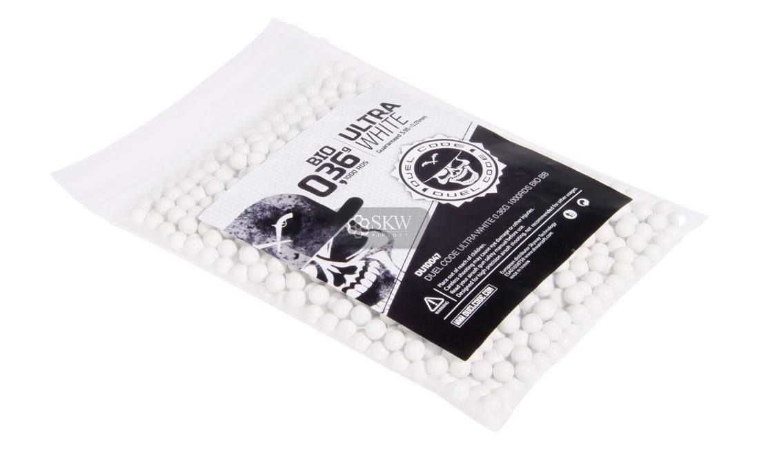 DUEL CODE ULTRA WHITE 0.36G 1000RDS BIO BB