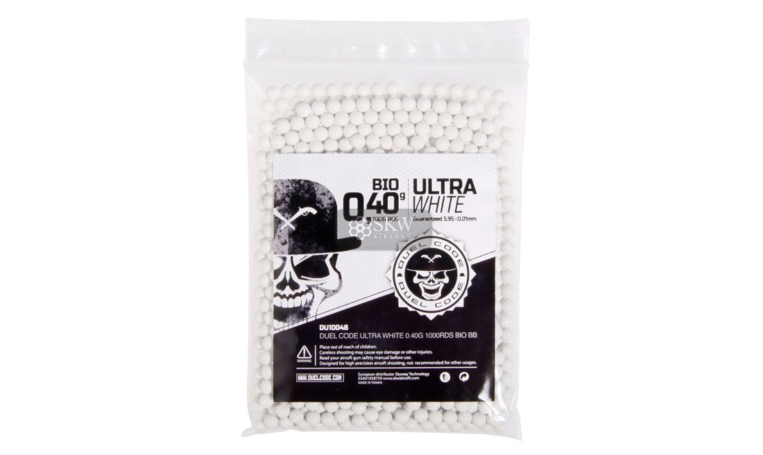 DUEL CODE ULTRA WHITE 0.40G 1000RDS BIO BB